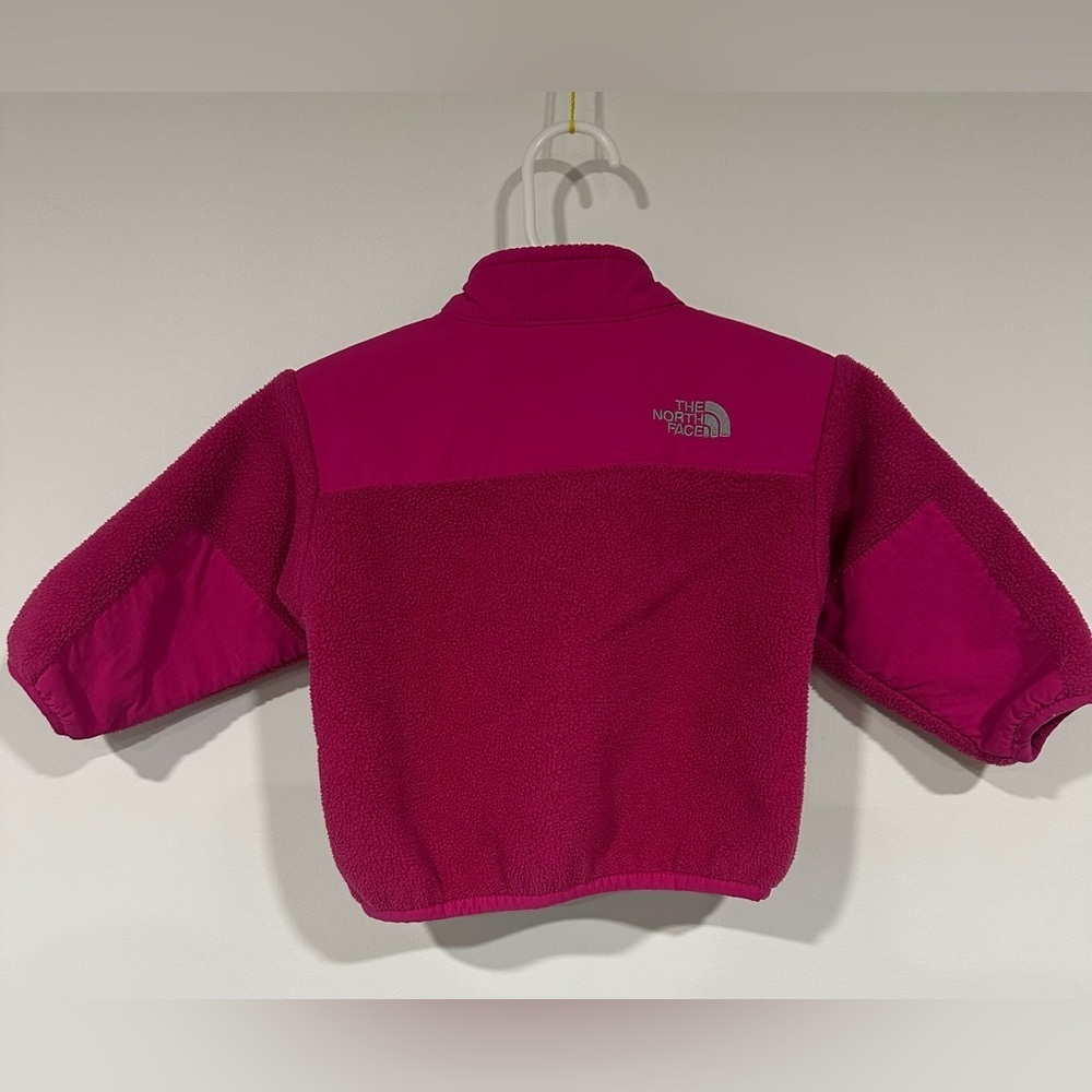 The North Face Denali Fleece Infant Baby 3-6M Polartec Full Zip Jacket Pink - Picture 2 of 5